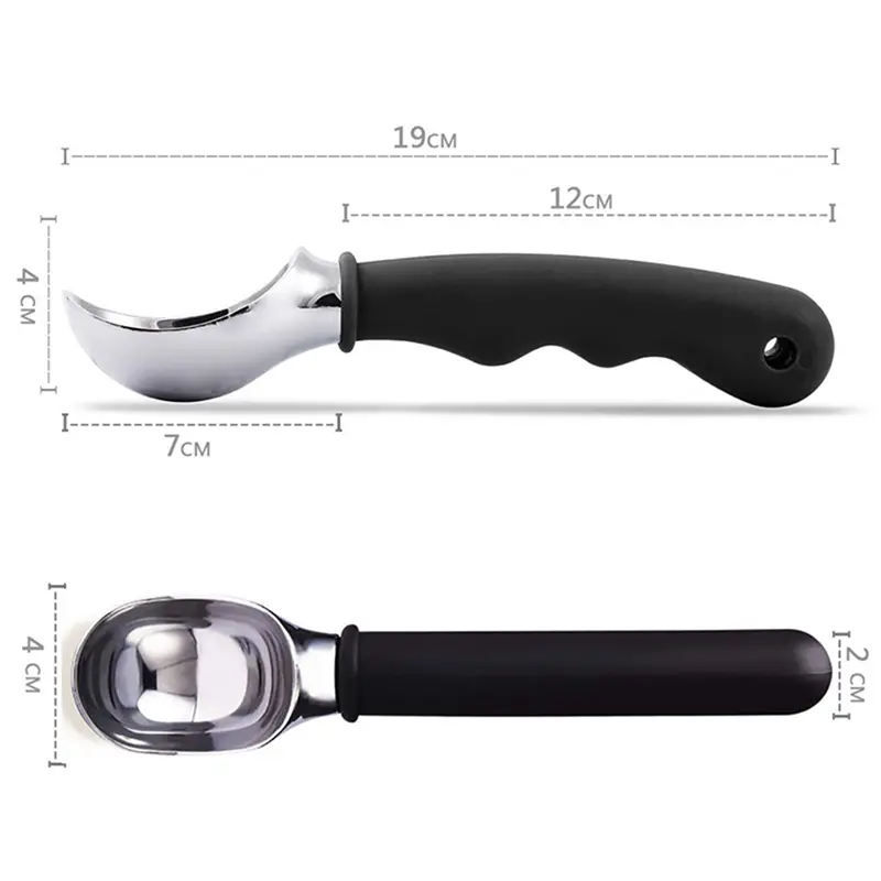 HGHO 3X Premium Ice Cream Scoop, Dishwasher Safe Scooper With Comfortable Easy Grip Handle, Heavy Duty Durable Design