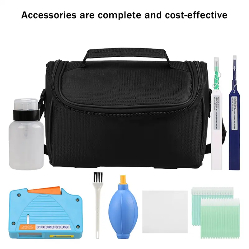 New 10 PCS Fiber Optic Cleaning Kit Optical Fiber Cleaner Tool with Fiber Cleaning Cassette for ST LC Connectors