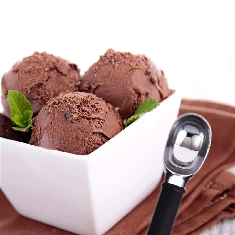 HGHO 3X Premium Ice Cream Scoop, Dishwasher Safe Scooper With Comfortable Easy Grip Handle, Heavy Duty Durable Design