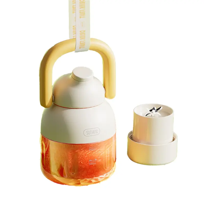 HGHO Portable Blender For Shakes & Smoothies Leak-Proof Water Bottle With Removable Straw Cordless Portable Juicer