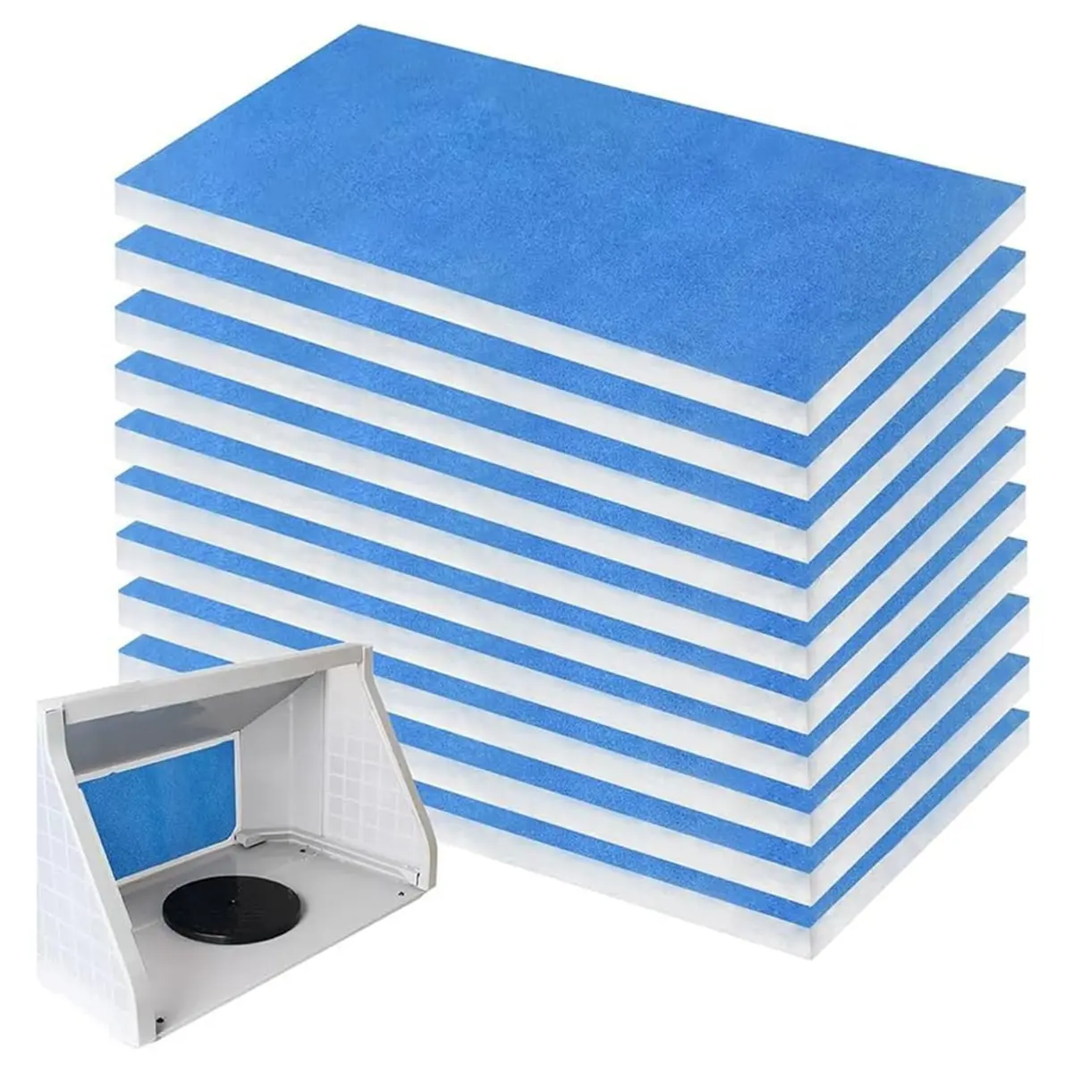 New 12Pieces Paint Booth Filters,SprayBooth Filter, Paint Booth Exhaust Filters for Replace Airbrush SprayBooths Paint