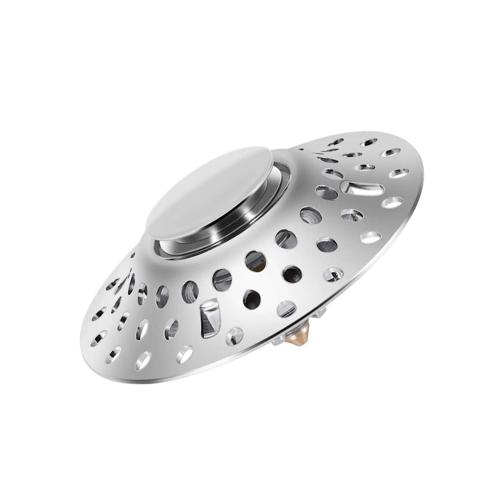 HGHO 2 In 1 Bathtub Stopper With Drain Hair Catcher, Anti-Clogging Tub Stopper With Dual Filtration, For 1.4-2.0In Drain Hole