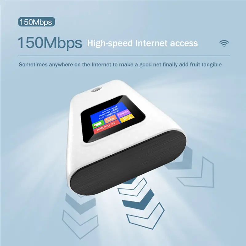 New 4G LTE Router 6000MAh Power Bank Router Portable Wireless WiFi Hotspot Router 150Mbps Wireless WiFi Adapter