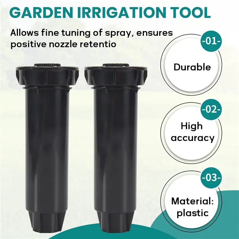 HGHO 10Pcs -Up Sprinkler Lawn Tool Spray-Head For Garden Supplies 360 Degree Irrigation Equipment Gear Sprinkler