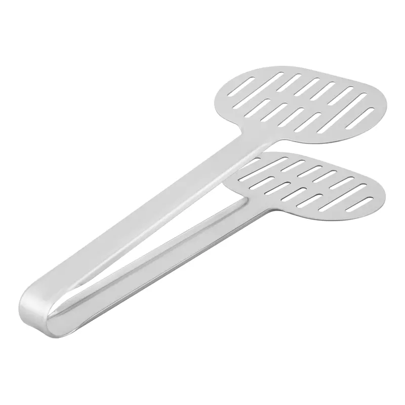 HGHO Stainless Steel Turner Tongs Kitchen Double Spatula Bread And Burger Tongs For Cooking Food-Barbecue Clamp Buffet Pliers
