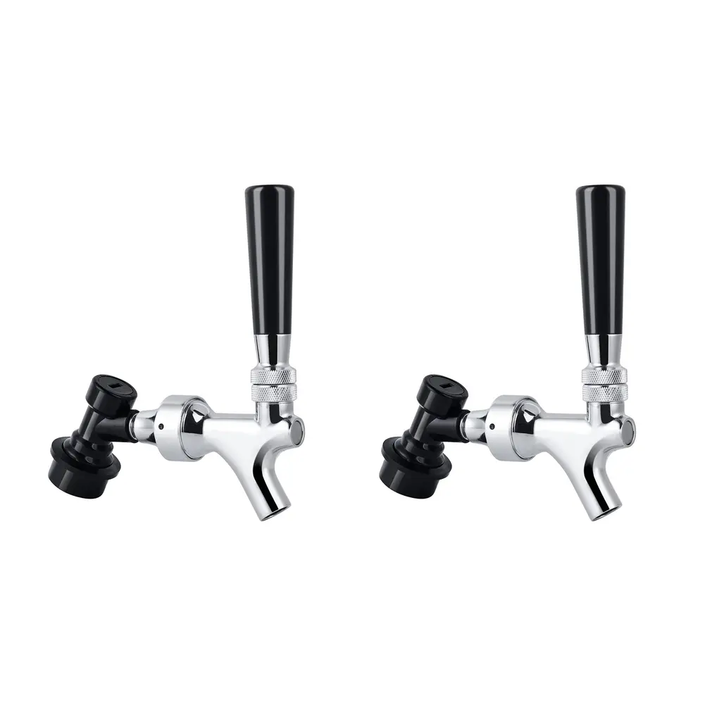 HGHO 2X Beer Faucet Ball Lock Kit, Homebrew Draft Beer Tap Cornelius & Corny Keg Liquid Ball Lock Picnic Party Beer Tower Set