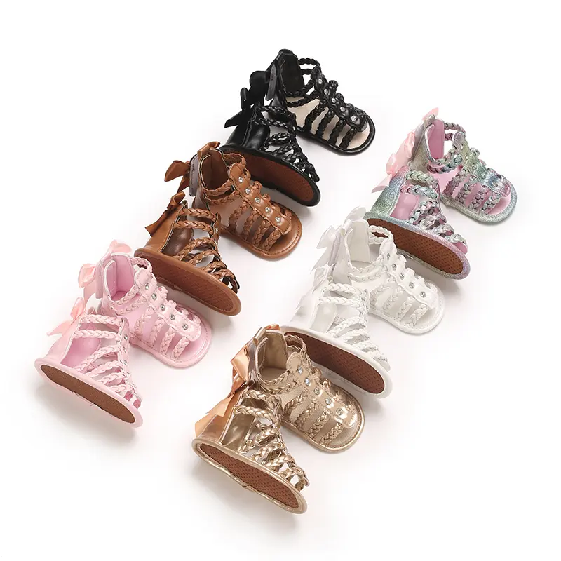 New Spring and Autumn Children's Shoes, Baby Soft soledSneakers, Girls' Casual Bow Children's Shoes