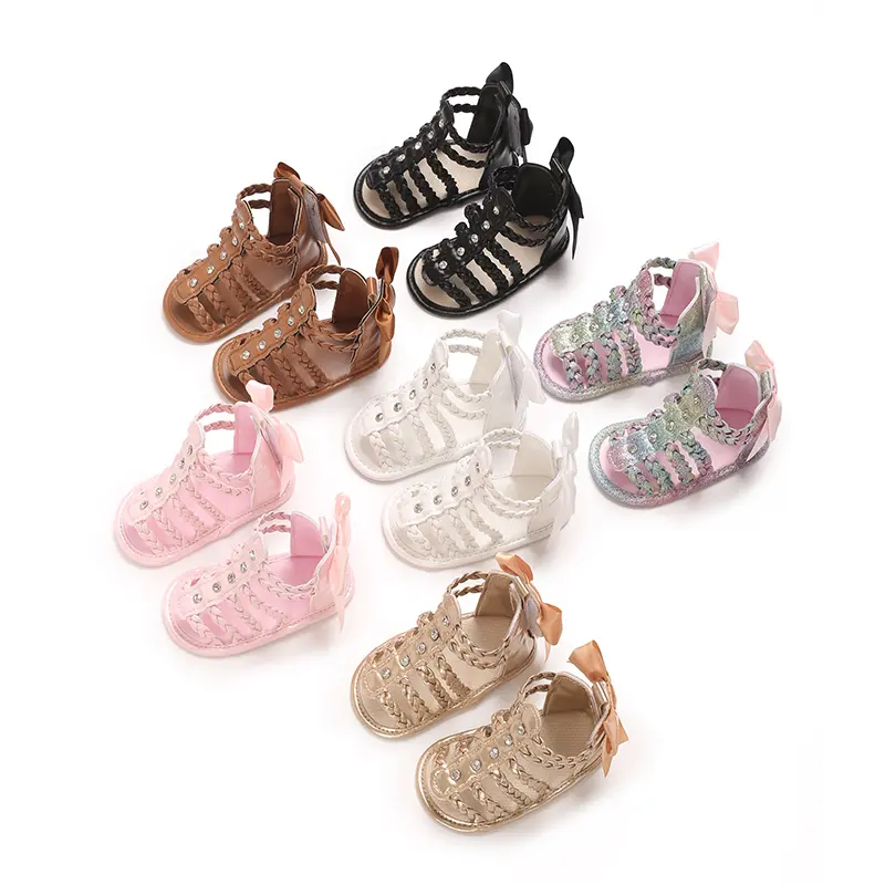 New Spring and Autumn Children's Shoes, Baby Soft soledSneakers, Girls' Casual Bow Children's Shoes