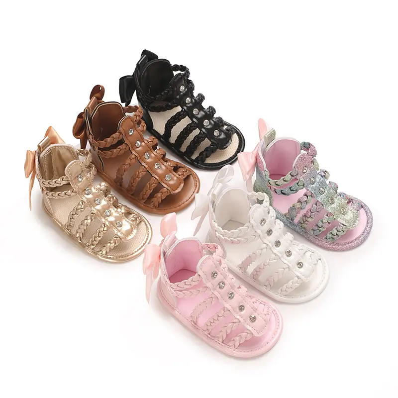 New Spring and Autumn Children's Shoes, Baby Soft soledSneakers, Girls' Casual Bow Children's Shoes