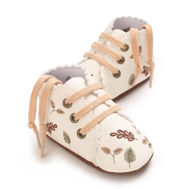 White baptism Baby Toddler Shoes Casual Soft Bottom Non-slip Baby Shoes 0-18Month