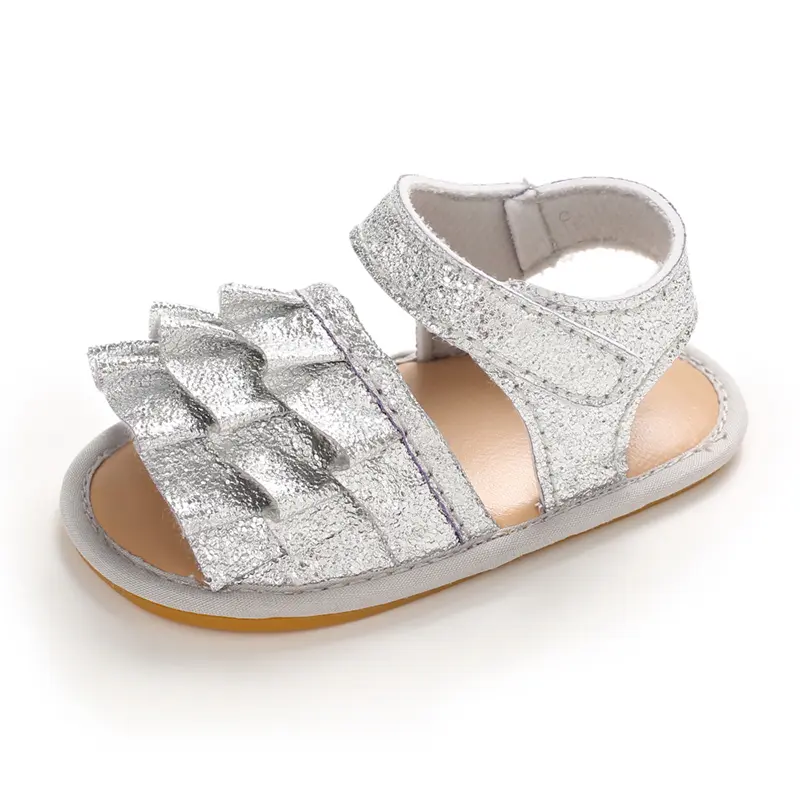 Baby Boys Girls Sandals Soft Sole Summer Infant Wedding Dress Flat Shoes Beach Sandal Newborn Crib Shoes First Walkers