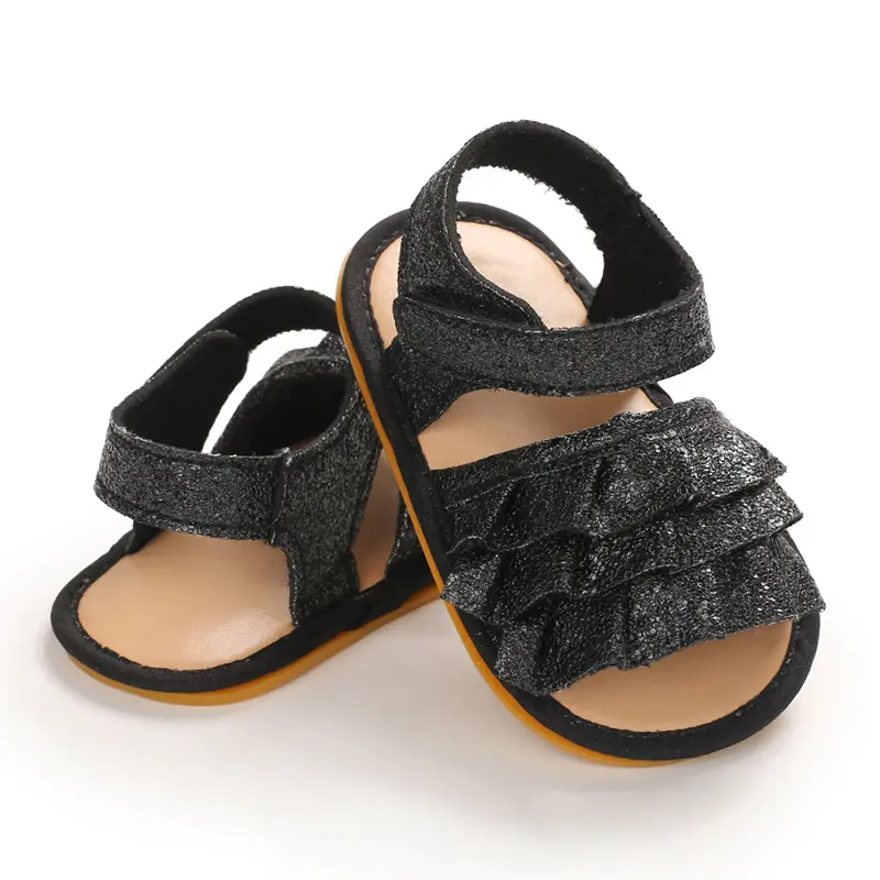 Baby Boys Girls Sandals Soft Sole Summer Infant Wedding Dress Flat Shoes Beach Sandal Newborn Crib Shoes First Walkers