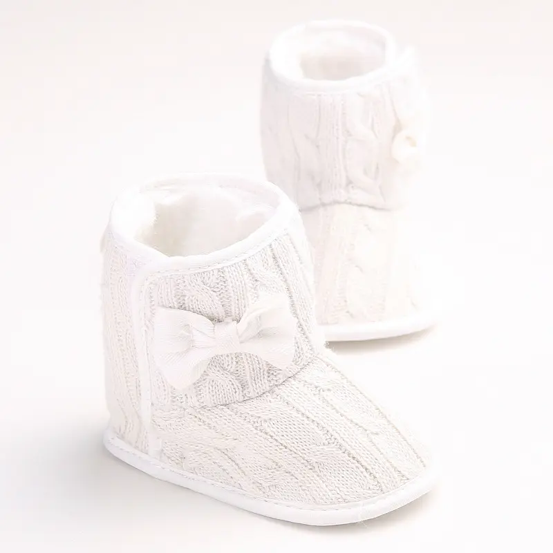 Baby Boys Girls Kawaii & Cute Warm Plush Booties, Comfortable Breathable Snow Boots For Infant Newborn Prewalkers