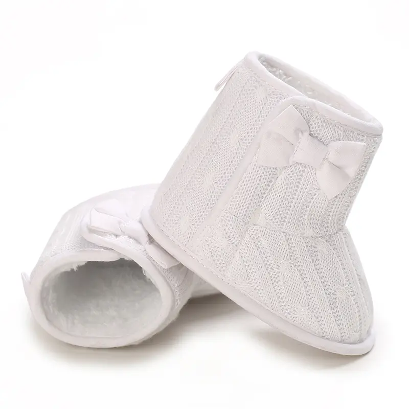 Baby Boys Girls Kawaii & Cute Warm Plush Booties, Comfortable Breathable Snow Boots For Infant Newborn Prewalkers