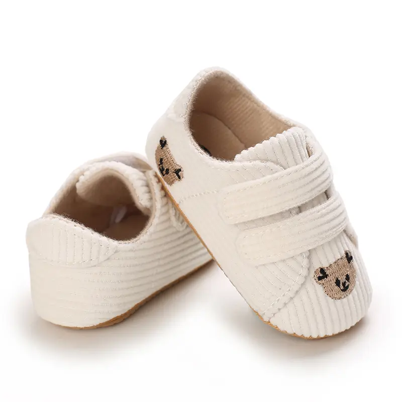 Autumn Boys and Girls Cute Little Bear Sports Shoes 0-18M Preschool Fashion Rubber Soft Sole Sports Shoes Girl Boys Walking Shoe