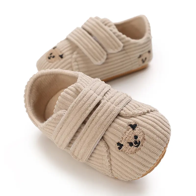 Autumn Boys and Girls Cute Little Bear Sports Shoes 0-18M Preschool Fashion Rubber Soft Sole Sports Shoes Girl Boys Walking Shoe