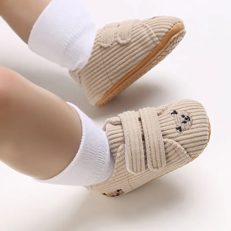 Autumn Boys and Girls Cute Little Bear Sports Shoes 0-18M Preschool Fashion Rubber Soft Sole Sports Shoes Girl Boys Walking Shoe