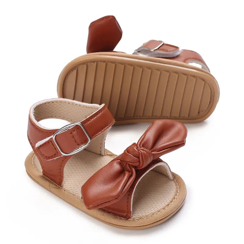 Summer New Fashion Sandals For 0-1 Year Old Baby Girls Cute Soft Soled Princess Baby Walking Shoes