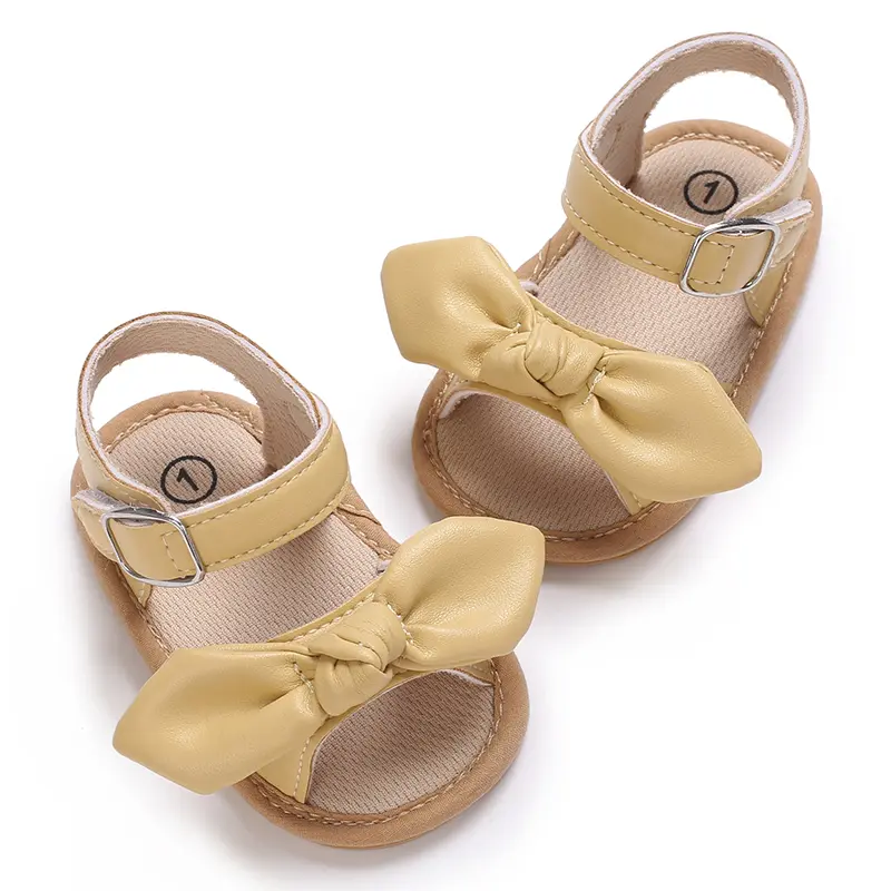 Summer New Fashion Sandals For 0-1 Year Old Baby Girls Cute Soft Soled Princess Baby Walking Shoes