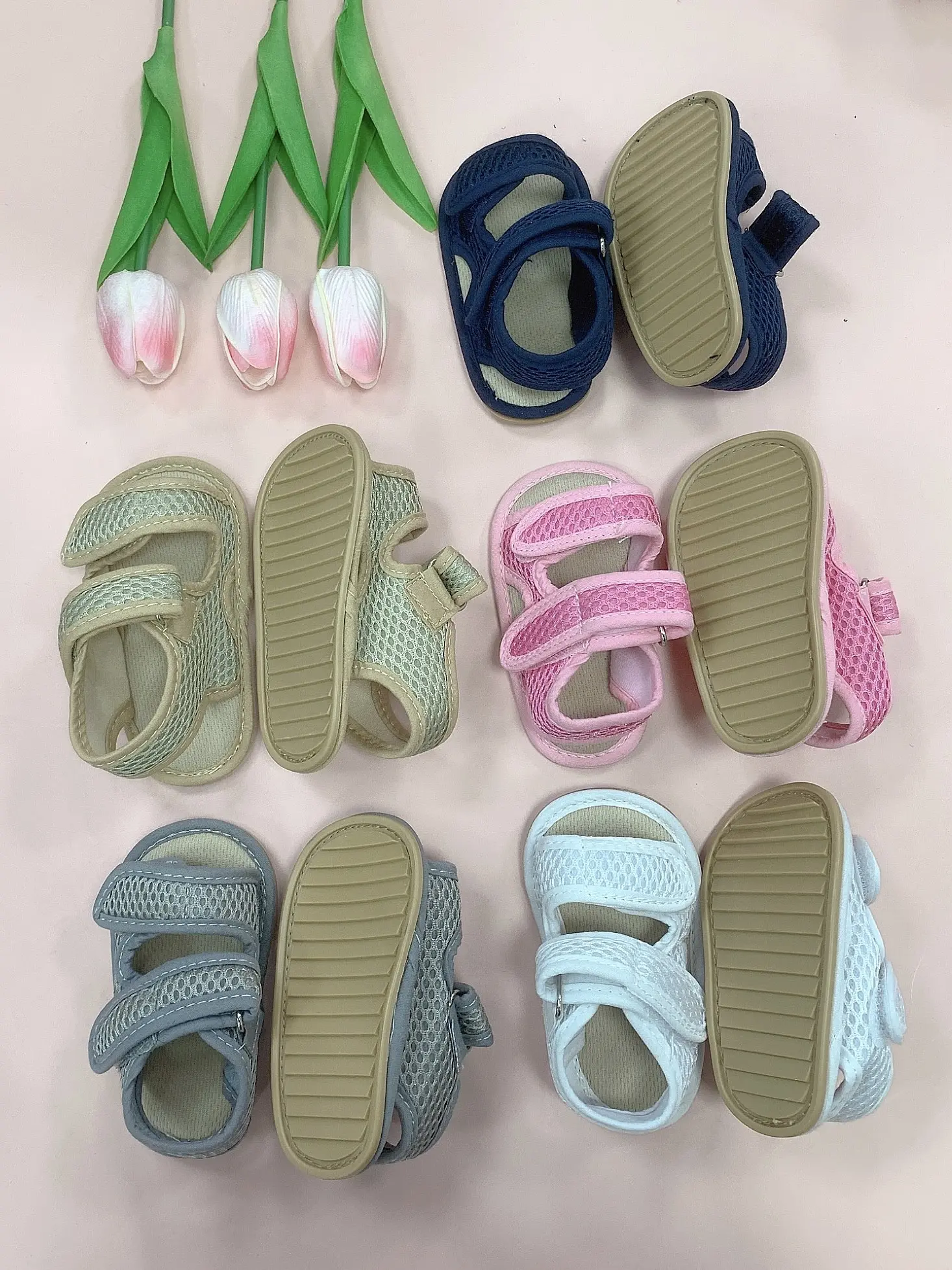 Summer Baby Sandal Baby Shoes Mesh Breathable Sandals Toddler Shoes Soft Sole Non-slip Walking Shoes