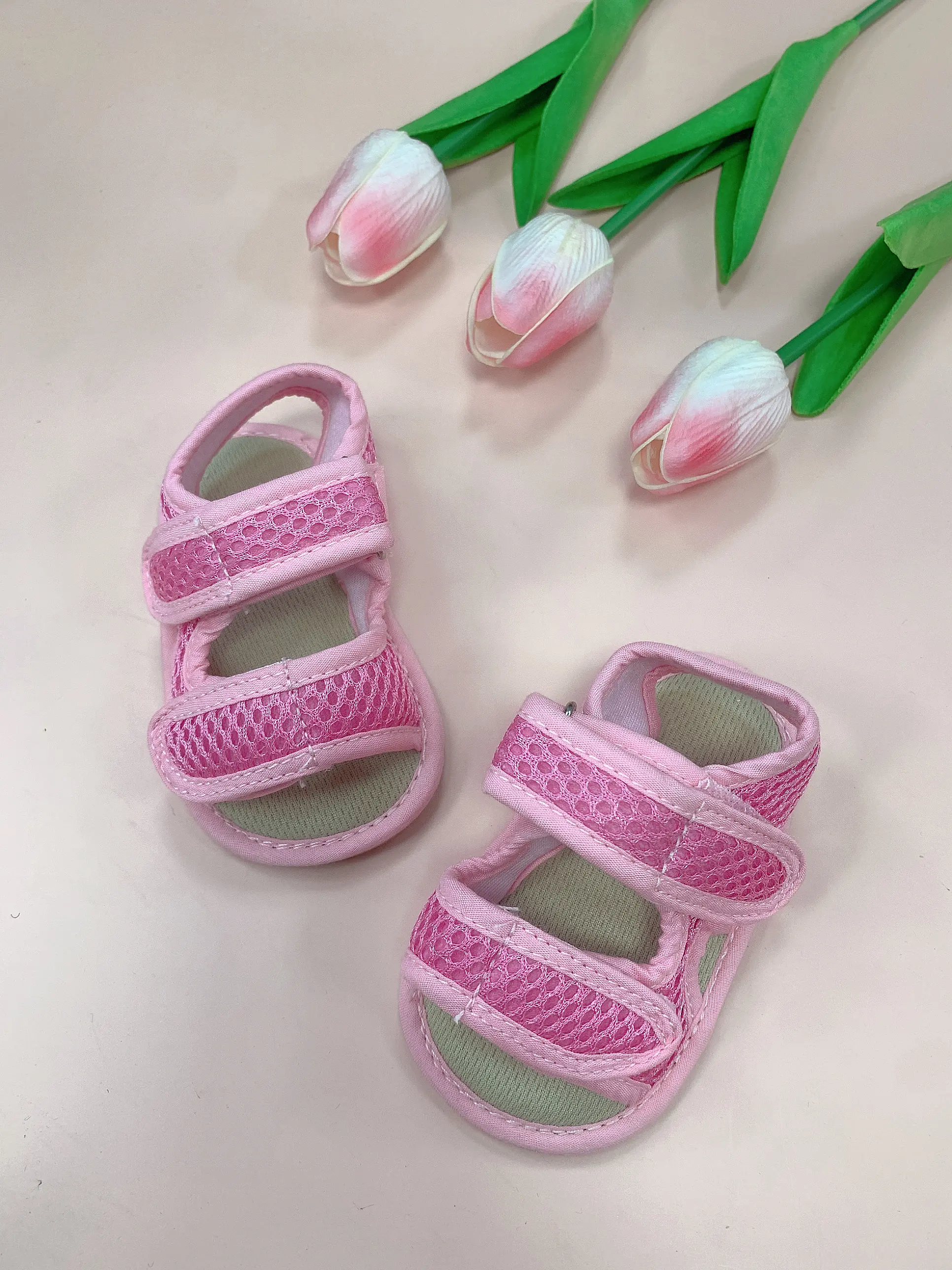 Summer Baby Sandal Baby Shoes Mesh Breathable Sandals Toddler Shoes Soft Sole Non-slip Walking Shoes