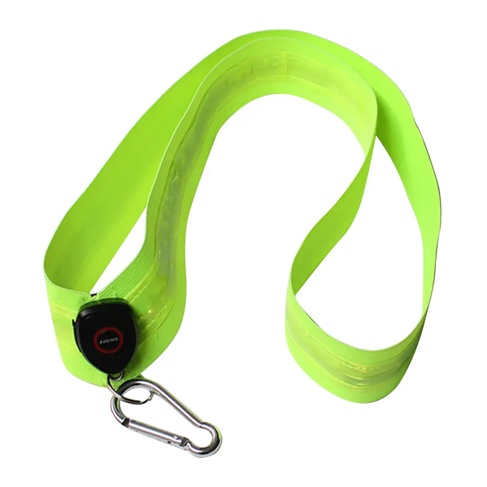 Illuminated Shoulder Straps Rechargeable LED Reflective Running Belt for Men Women Outdoor Hiking Jogging Walking Light Gear