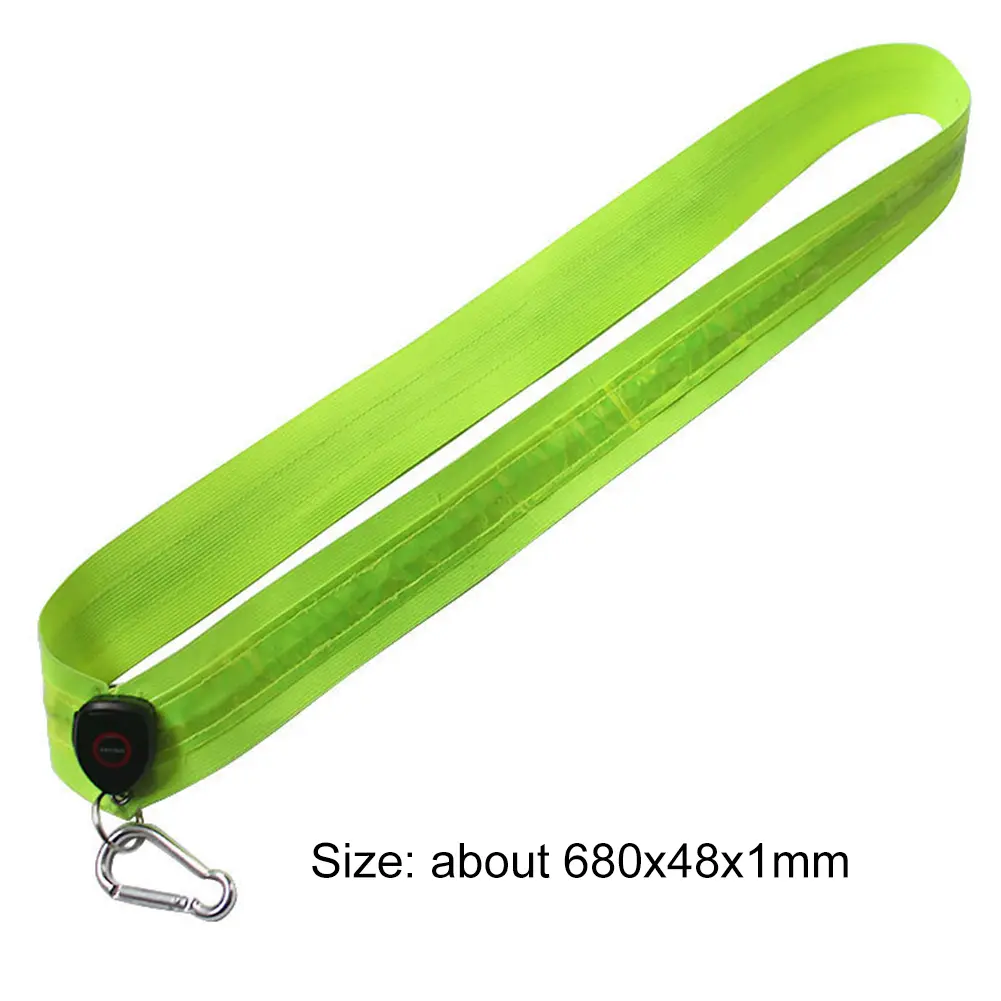 Illuminated Shoulder Straps Rechargeable LED Reflective Running Belt for Men Women Outdoor Hiking Jogging Walking Light Gear