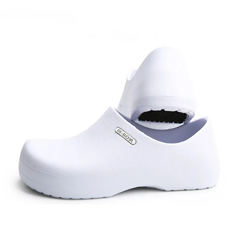 High Quality White Chef Shoes for Men Hotel Restaurant Kitchen Waterproof Work Shoes Catering Anti-Slip EVA Cook Waiter Shoess