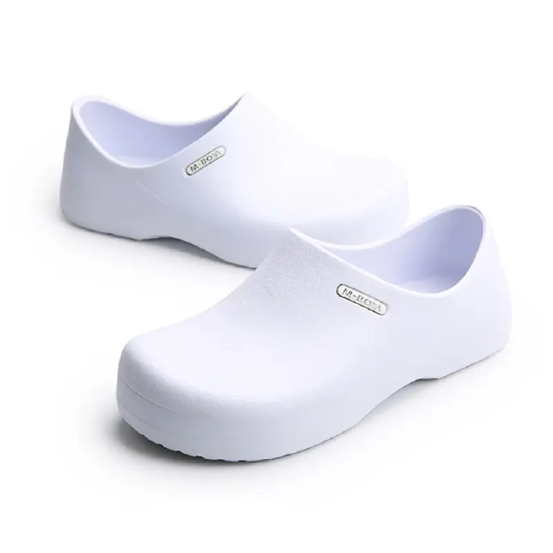 High Quality White Chef Shoes for Men Hotel Restaurant Kitchen Waterproof Work Shoes Catering Anti-Slip EVA Cook Waiter Shoess