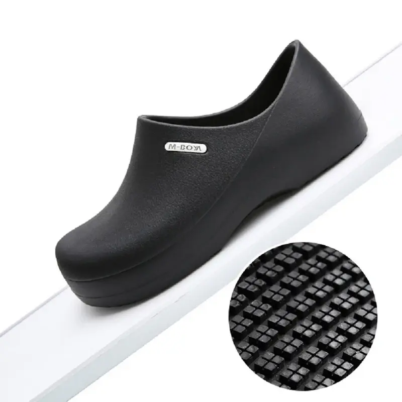 High Quality White Chef Shoes for Men Hotel Restaurant Kitchen Waterproof Work Shoes Catering Anti-Slip EVA Cook Waiter Shoess