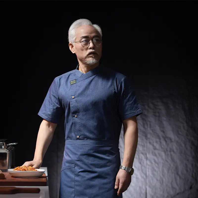 Chef's Uniforms Clothes for Cook Work Clothing Men Hotel Costume Bakery Uniform Cook Shirt for Male Chef Jacket Waiter Overalls