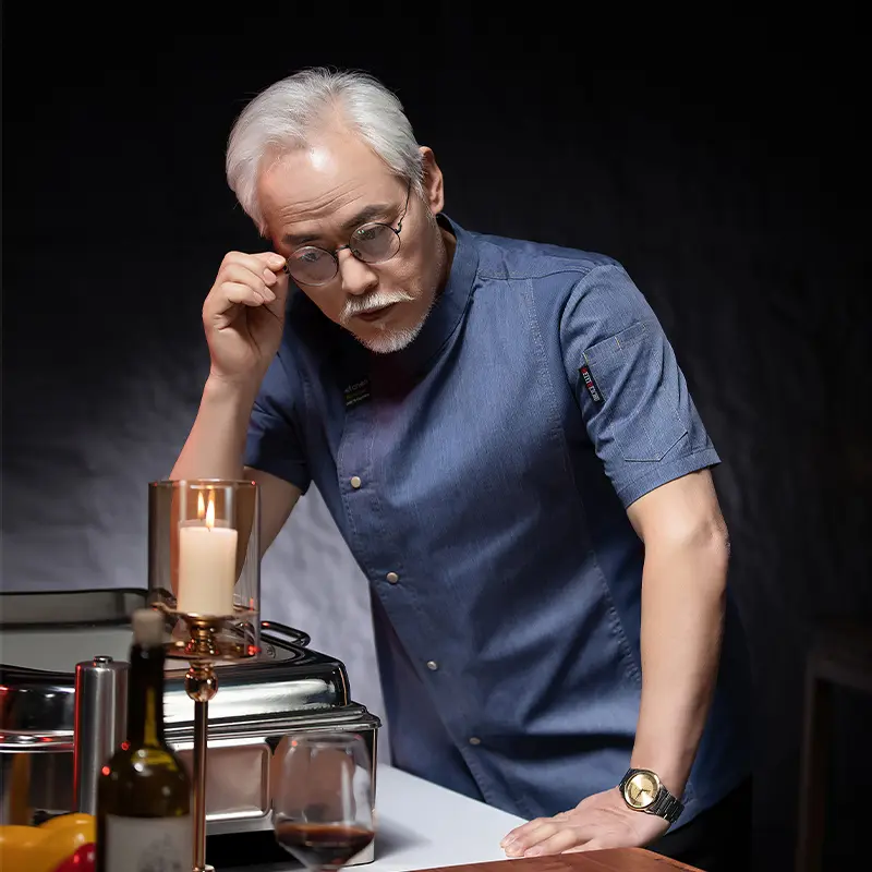 Chef's Uniforms Clothes for Cook Work Clothing Men Hotel Costume Bakery Uniform Cook Shirt for Male Chef Jacket Waiter Overalls