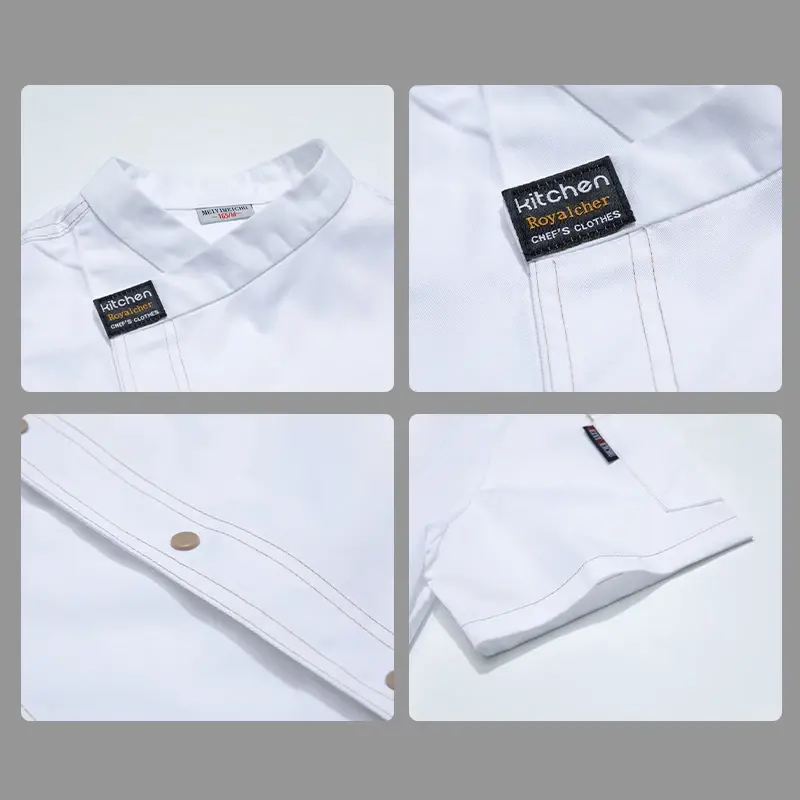 Chef's Uniforms Clothes for Cook Work Clothing Men Hotel Costume Bakery Uniform Cook Shirt for Male Chef Jacket Waiter Overalls