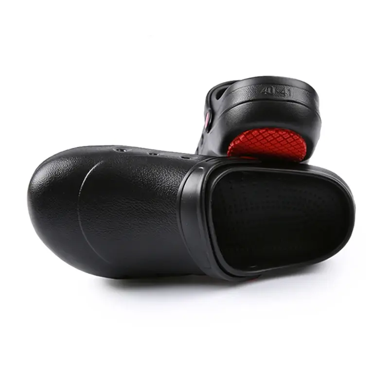 Crash-Proof Steel Toe Designed Chef Shoes Canteen Unisex Non-Slip Work Shoes Restaurant Kitchen Waterproof Oil Proof Slippers