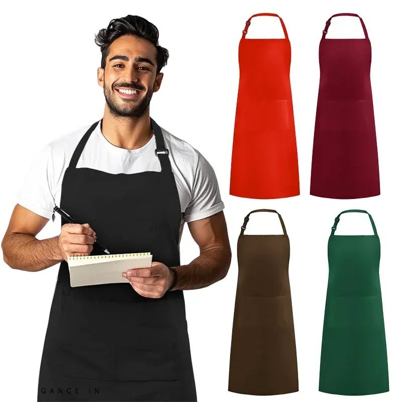 Household Apron Kitchen Cooking Suitable for Men and Women Apron Coffee Shop, Bakery, Barber Shop, Nail Studio Waiter