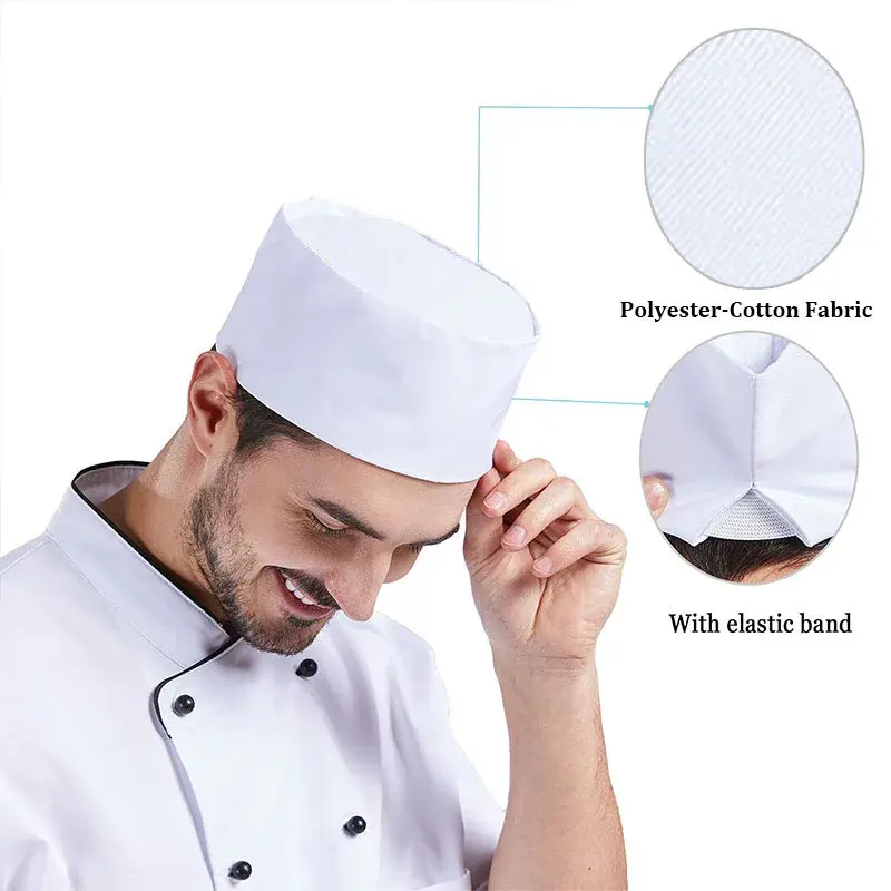 Food service Work Caps Men's Chef Hat Sushi Restaurant Waiter Chef Hat Cafe Bakery Cook Cap Japanese Korean Style Cuisine Hats