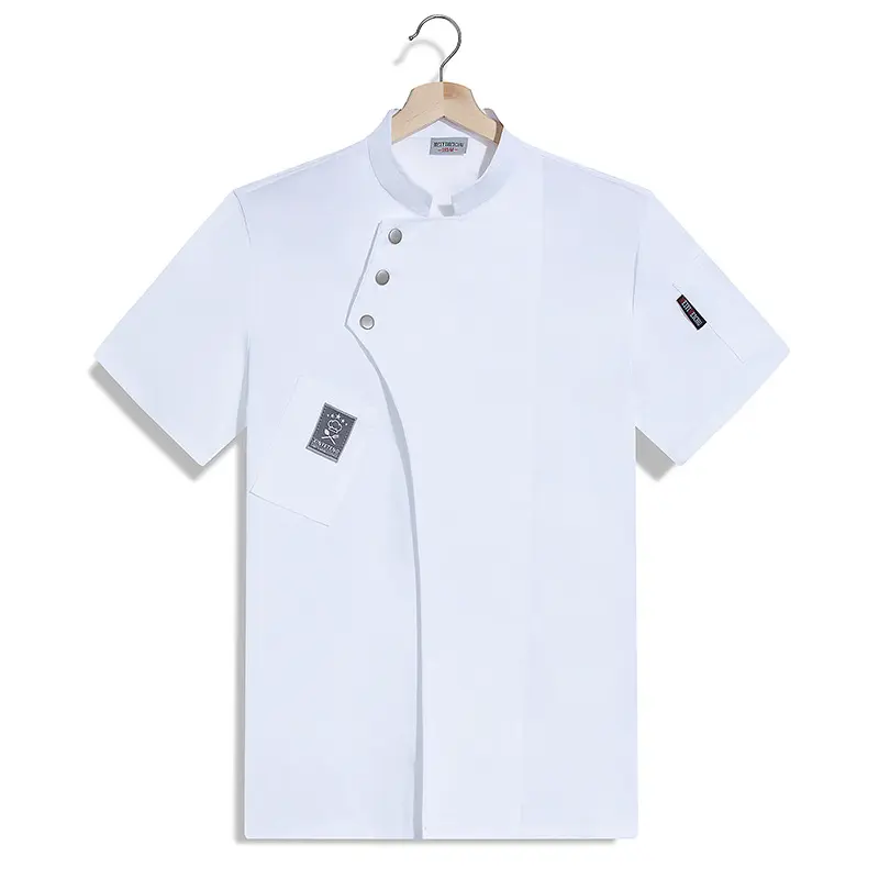Chef Clothes Waiter Overalls Chef Clothes Women Men's Cook Jackets Kitchen Uniform Bakery Cafe Waiter Workwear Restaurant