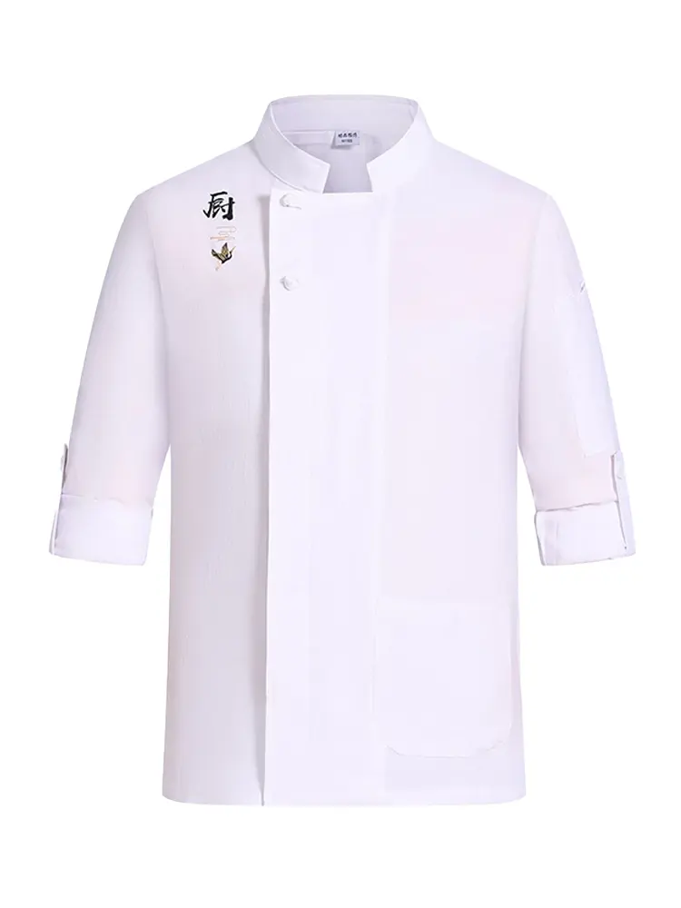 Hotel Long Sleeve Workwear Autumn Professional Chef Breathable Blouse Work clothes Kitchen T-shirt Uniform Cooking Jackets