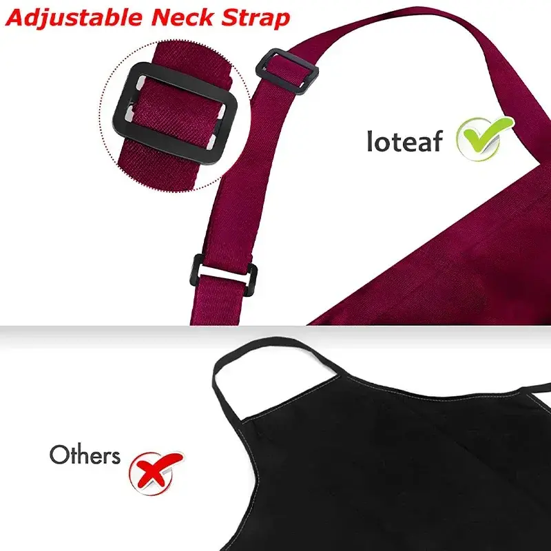 Household Apron Kitchen Cooking Suitable for Men and Women Apron Coffee Shop, Bakery, Barber Shop, Nail Studio Waiter