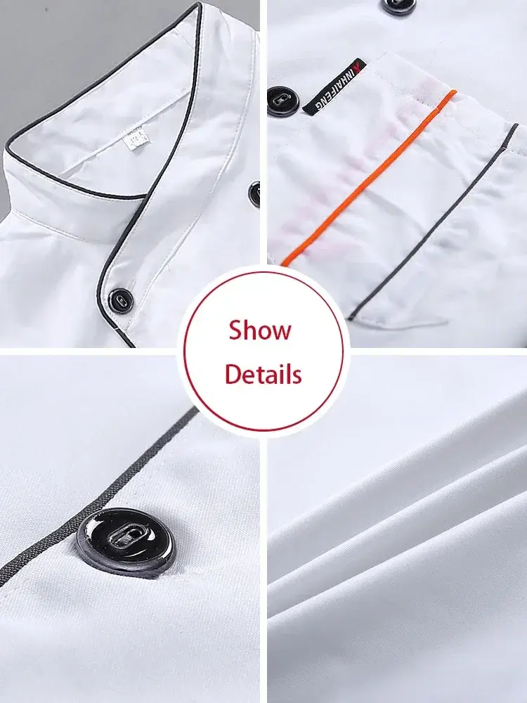 Cake Shop Chef Costume French Restaurant Hotel Chef Uniform Kitchen Canteen Chef Work Short Sleeve Jacket Apron Two-piece Set