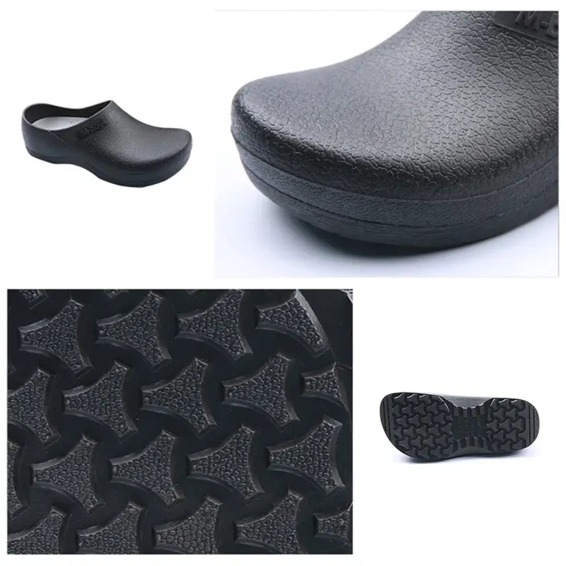Hotel Kitchen Men Chef Shoes Super Anti-Slip Catering Kitchen Working Shoes Restaurant Cook Waterproof Wear-Resistant Slippers