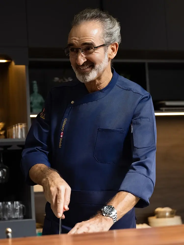 Restaurant Cooking Uniform Hotel Kitchen Chef Jackets Food Service Cook Clothing Bakery Shirt Breathable Waiter Work Clothes