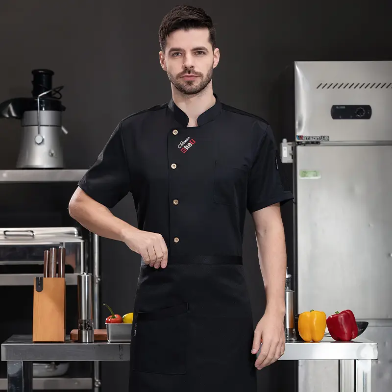 Pizzai Chef Uniform Food service Kitchen Cooking Costume Restaurant Cook Jackets Bakery Cafe Waiter Waitress Working Clothes
