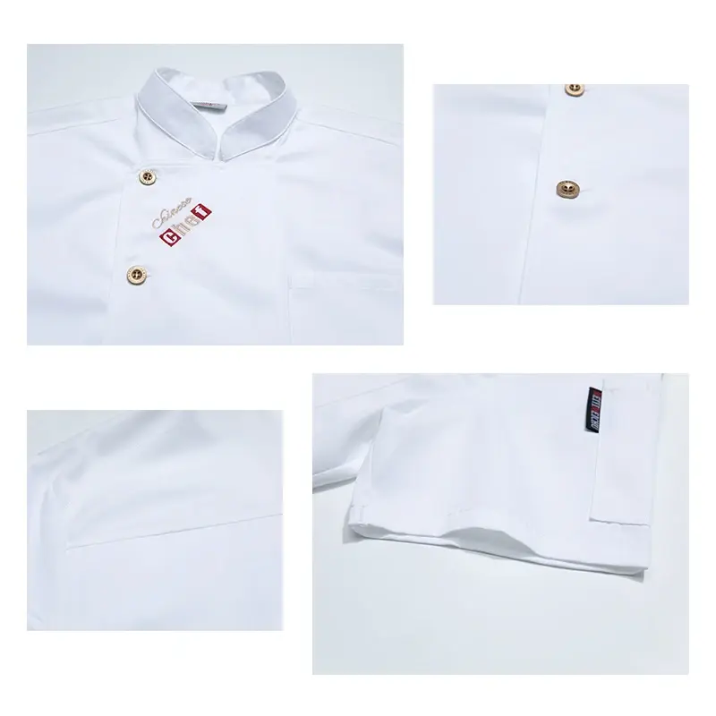 Pizzai Chef Uniform Food service Kitchen Cooking Costume Restaurant Cook Jackets Bakery Cafe Waiter Waitress Working Clothes