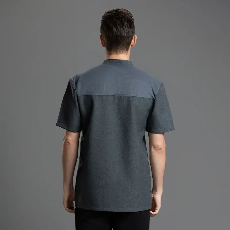 Restaurant Workwear Chef overalls Bakery Cook Jacket Men Cafe costume Hotel Clothe Professional Double Breasted Kitchen Uniform