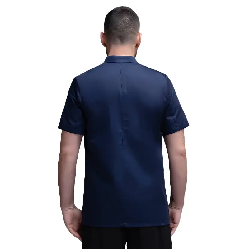 Unisex Chef Shirt Bakery Overalls Cook Overalls Restaurant Working Clothes Chef Uniform Man Cooking Clothes Tops Chef Costume