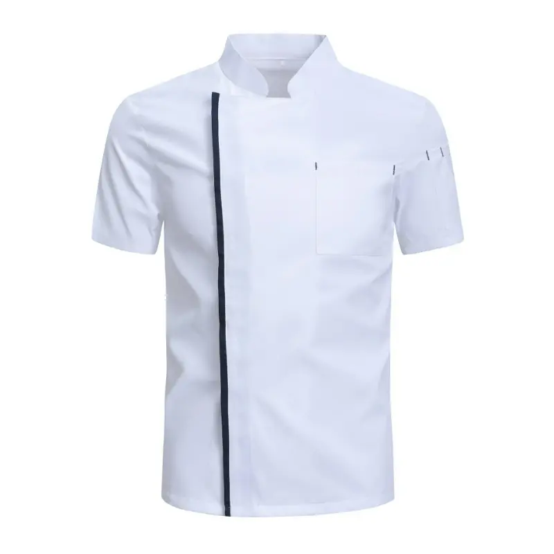 Stylish Chef Uniform for Men with Short/Long Sleeves Jacket in Hotels Restaurants Bakeries Food Service Workwear