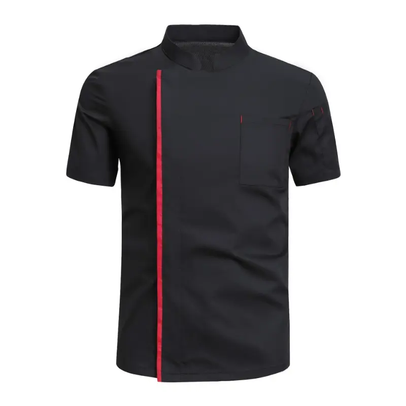 Stylish Chef Uniform for Men with Short/Long Sleeves Jacket in Hotels Restaurants Bakeries Food Service Workwear