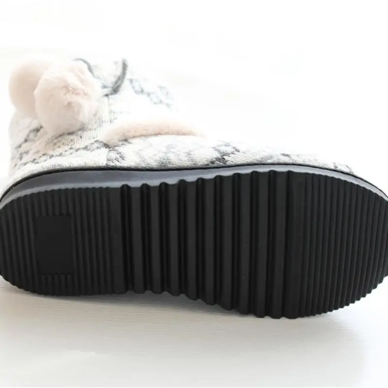 Winter Slipper Booties for Women Warm Plush Indoor Outdoor Cute House Home Shoes Boots
