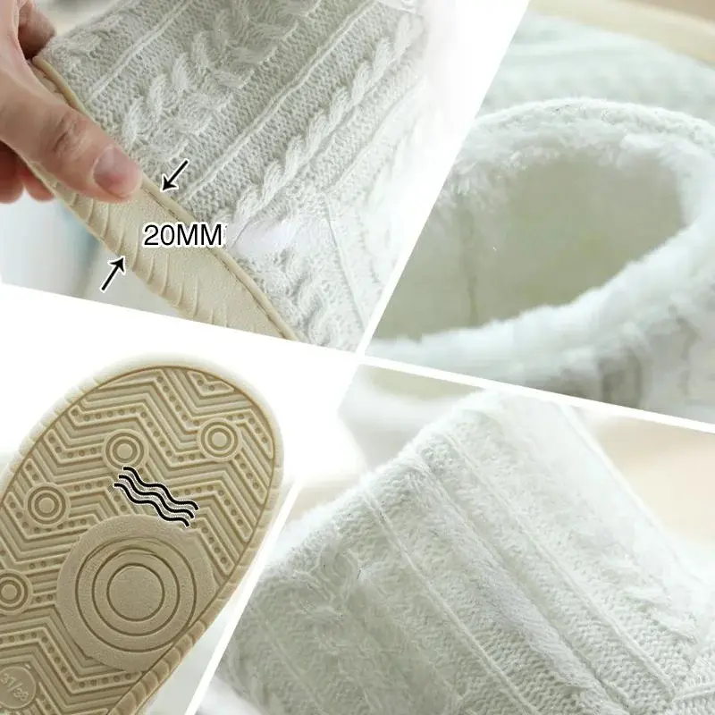 SlipperS Booties Men Women Winter Warm Cute Plush House Shoes Indoor Outdoor Snow Boots